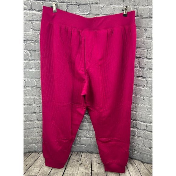 A New Day Pink Ribbed Sweatpants Joggers  With Pockets Size 2X - Picture 6 of 9